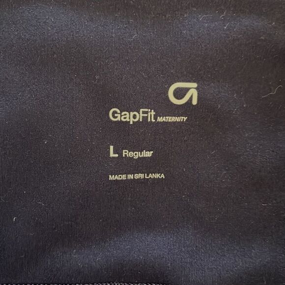 GAP Fit Maternity Leggings Size Large Regular GUC Navy - Picture 3 of 4